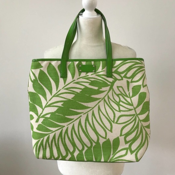 kate spade Handbags - Kate Spade Veranda Place Green Palm Abbott Tote Purse Bag